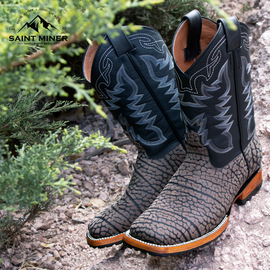 Botas cuello de toro gris suela ALL TERRAIN con cinto