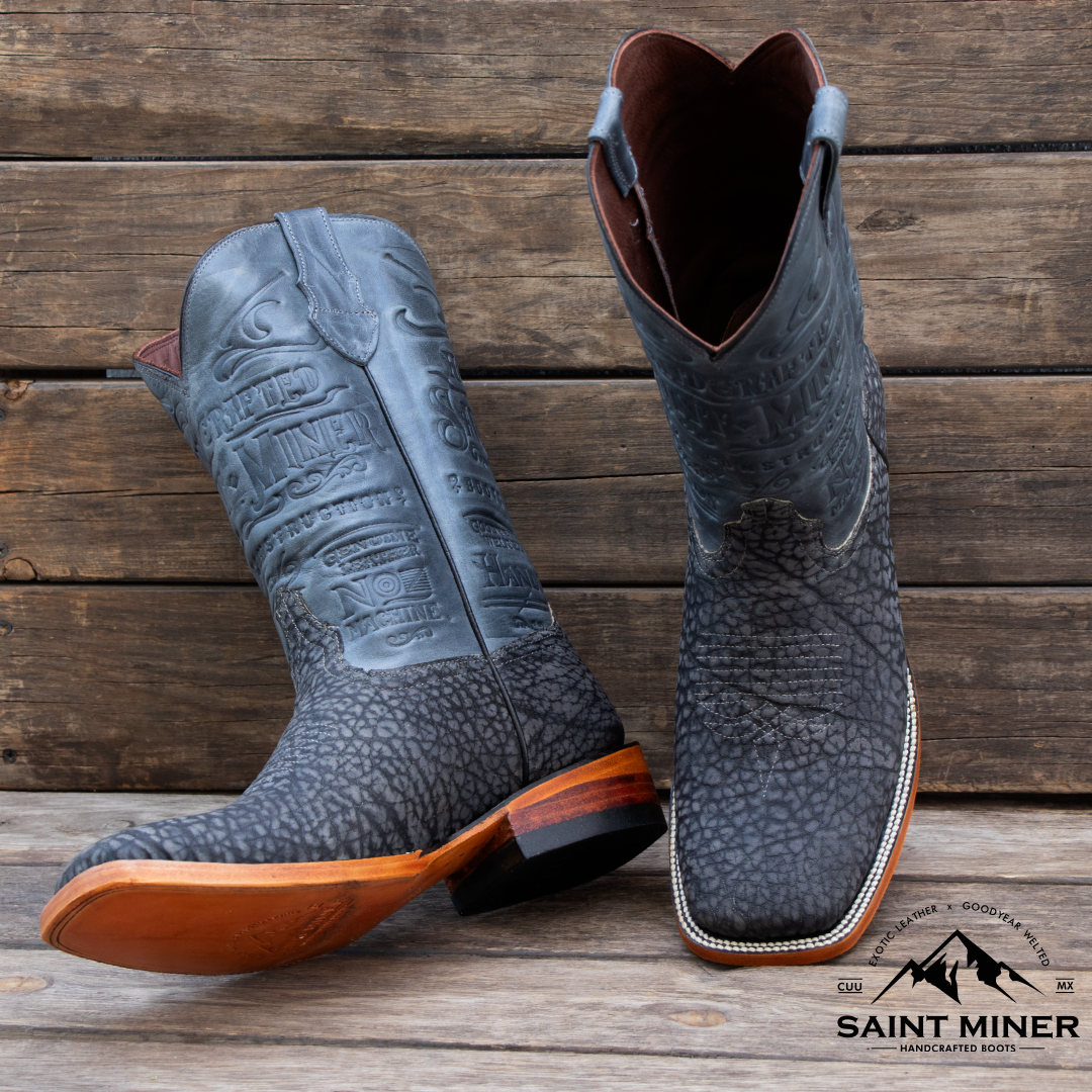 Botas Smoke Blue con cinto de REGALO