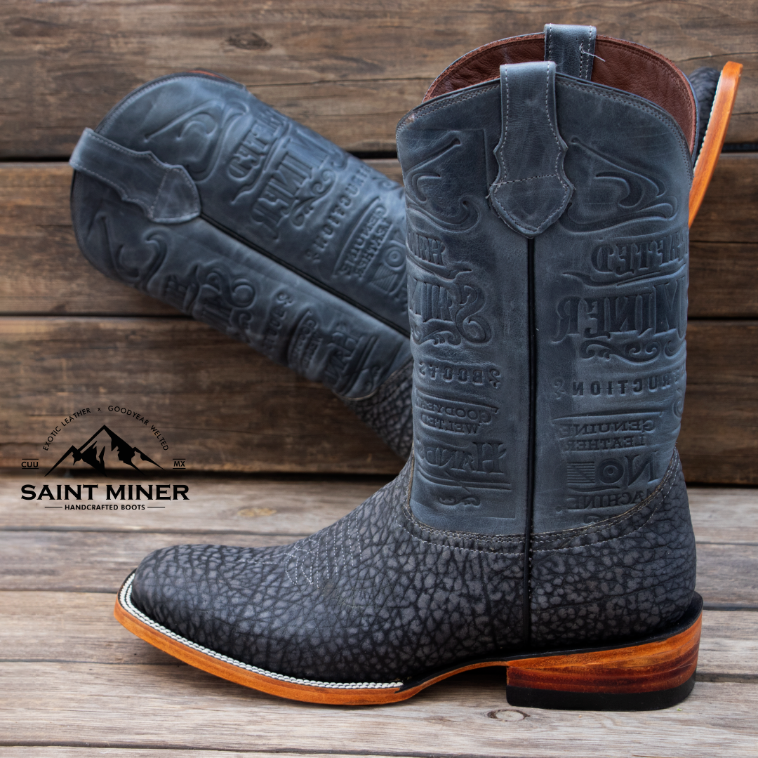 Botas Smoke Blue con cinto de REGALO - Image 4