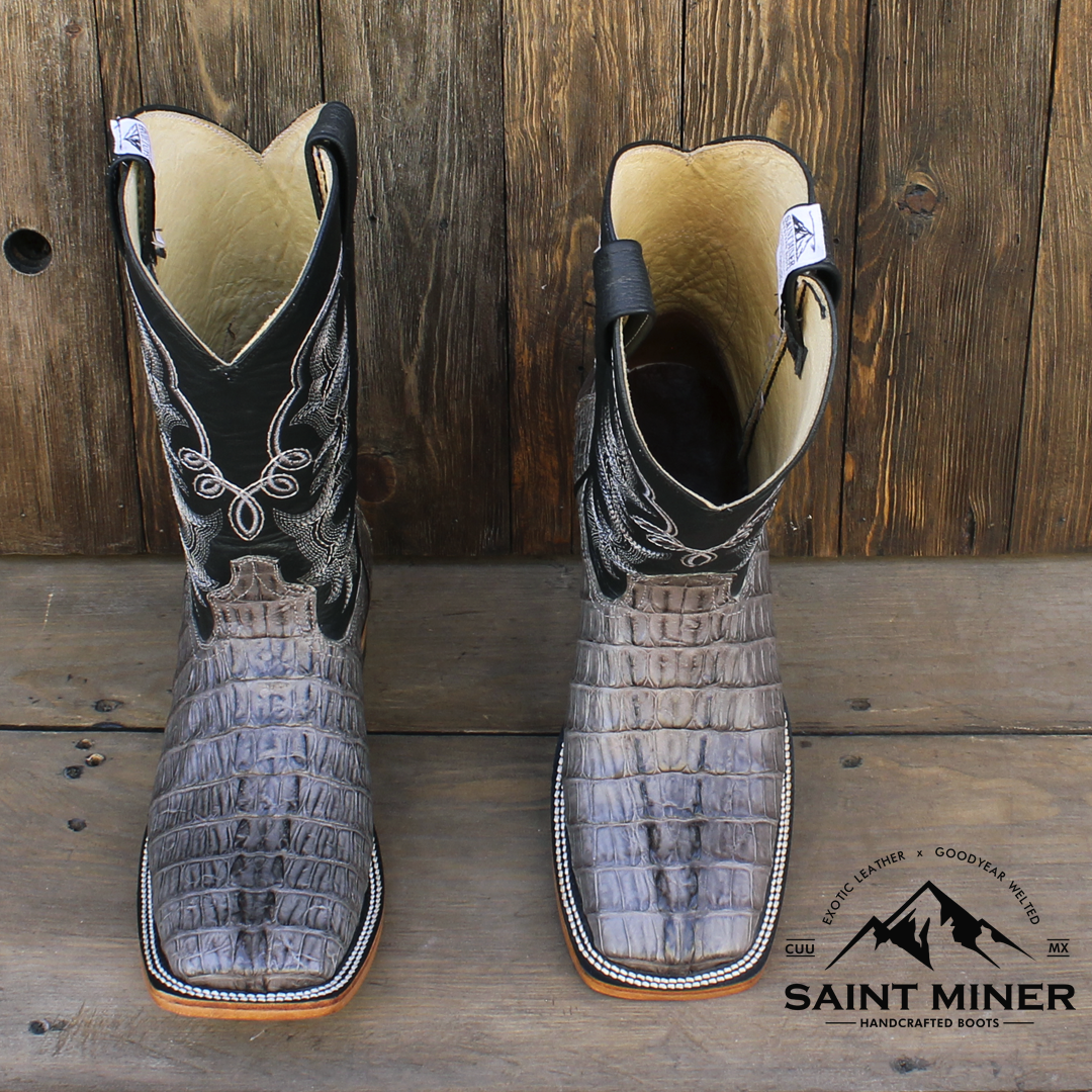 Botas cola de caiman color gris con cinto de REGALO! - Image 3
