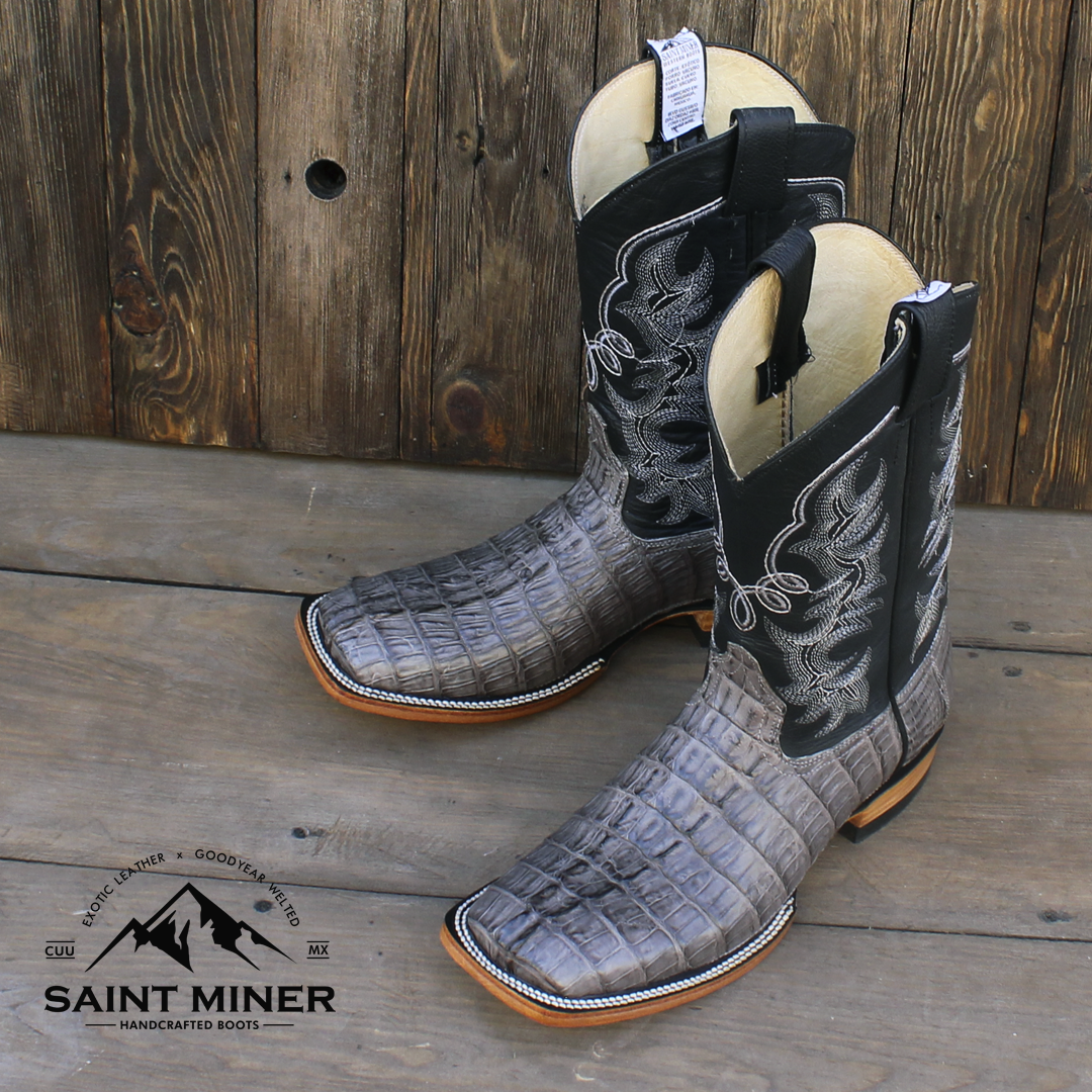 Botas cola de caiman color gris con cinto de REGALO! - Image 4