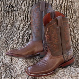 Botas modelo maguei color tabaco con cinto de REGALO!