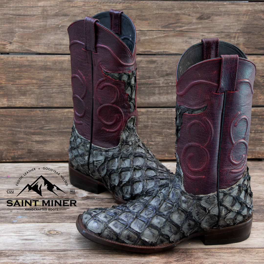 Botas de pescado estilo Smoking JOE color gris con cinto de REGALO! - Image 3