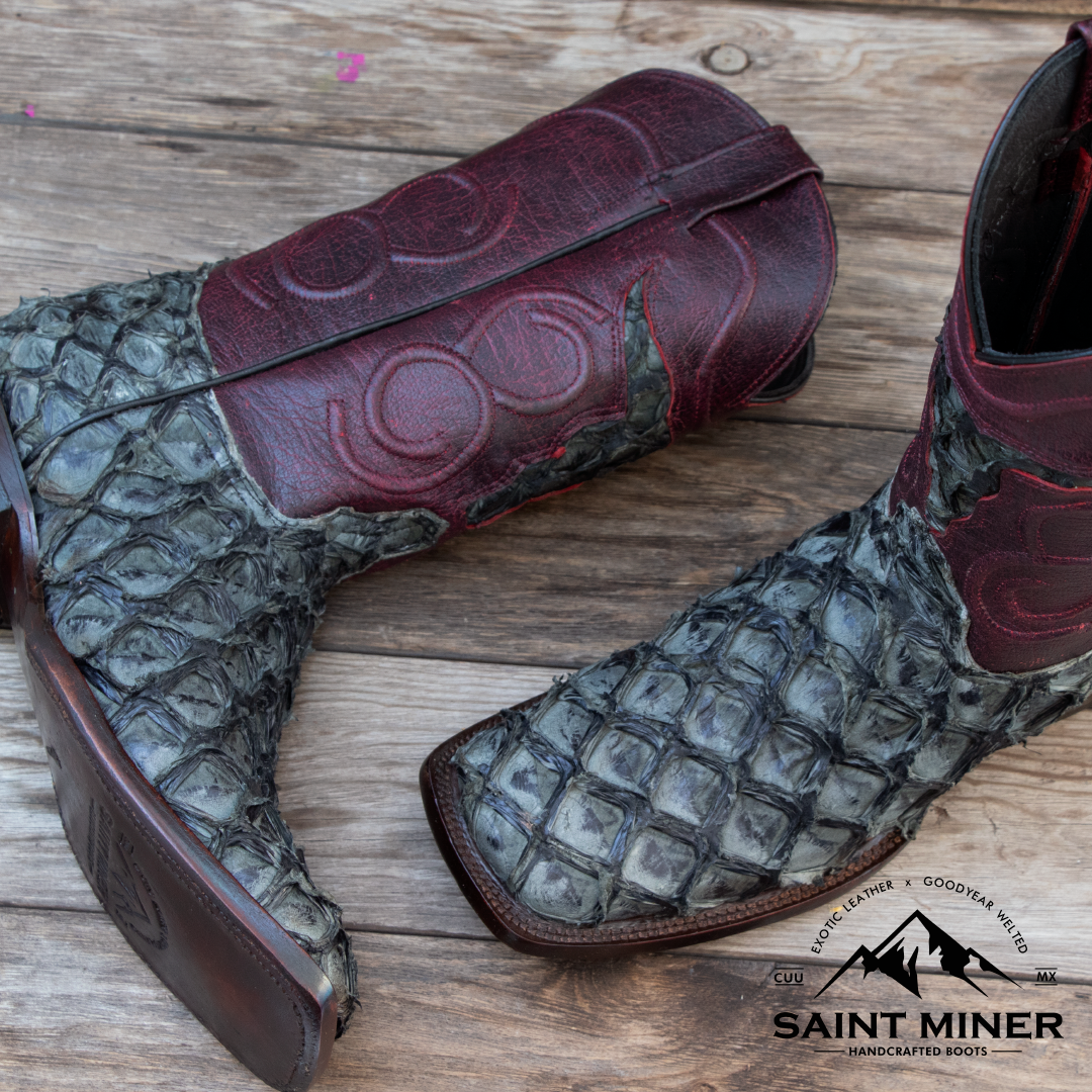 Botas de pescado estilo Smoking JOE color gris con cinto de REGALO! - Image 4